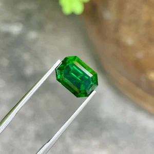 ID 111_393_2.D Tsavorite Garnet · Emerald Cut · 5.21 ct · Kenya