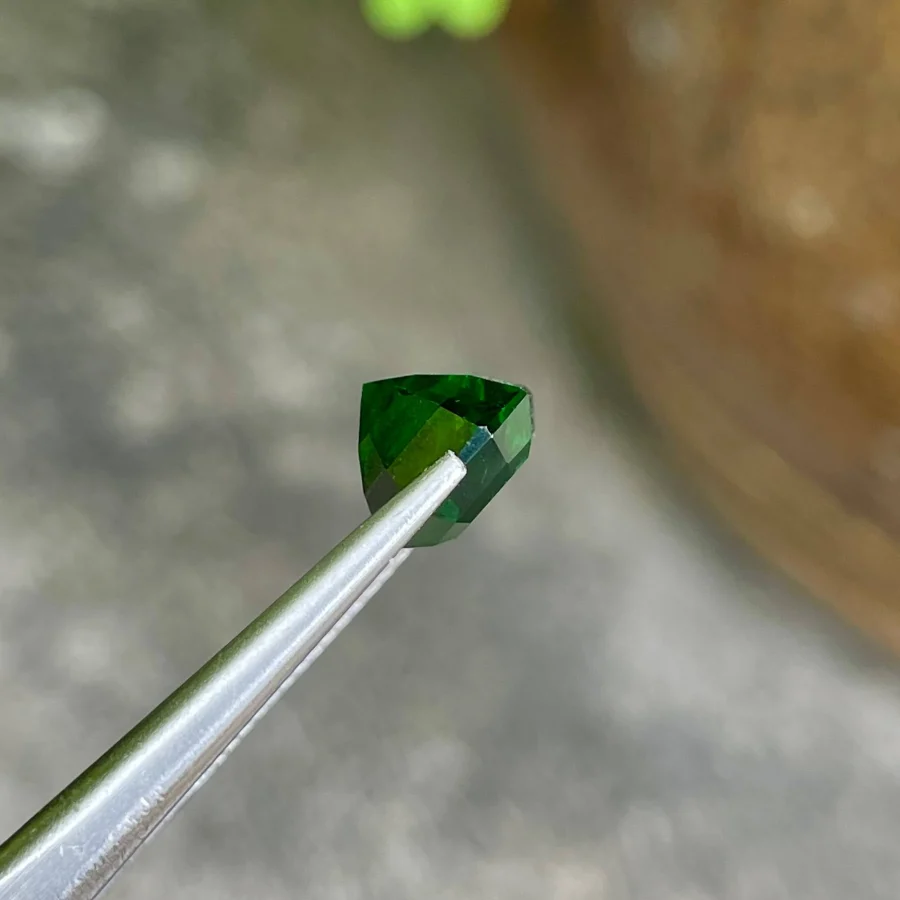ID 111_393_3.D Tsavorite Garnet · Emerald Cut · 5.21 ct · Kenya