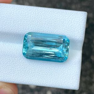 ID_110_402_1.B Blue Aquamarine · Fancy Cushion · 11.20 ct · Nigeria