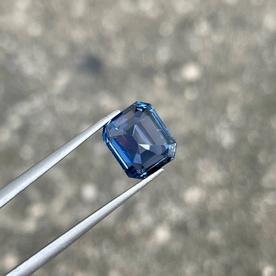 ID_128_420_1.C Color Change Cobalt Spinel · Emerald Cut · 5.39 ct · Tanzania